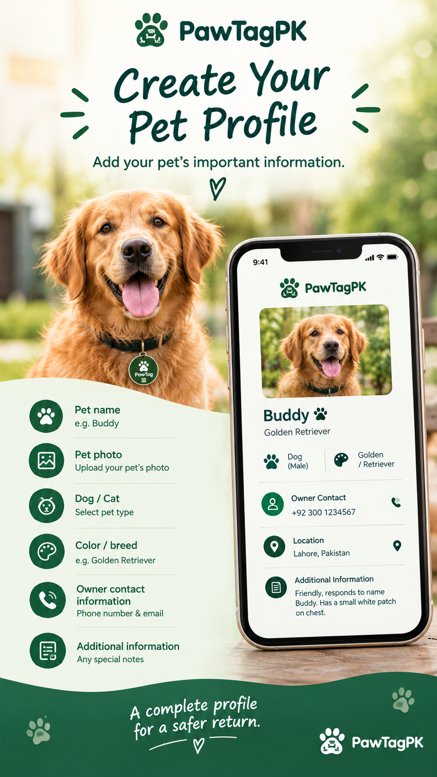 Create Your Pet Profile